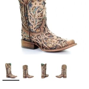 Corral women's bone inlay western boot